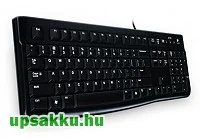  Logitech K-120 vezetékes billentyűzet fekete (magyar, USB, fekete, vékony)