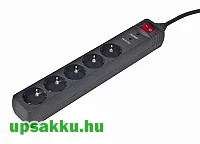  Gembird Energenie Surge Protector 5 férőhelyes túlfeszültség-védő-elosztó 1,5m kábellel